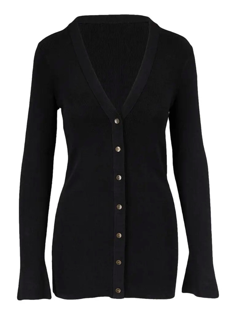 L’AGENCE Millie Long Black Cardigan